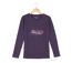 MAYFLOWER SH1060 – Tee-shirt manches longues violet col rond sérigraphié pour un style audacieux-2