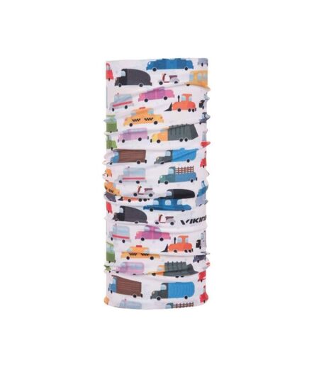Childrens/kids Cars Snood One Size White Viking