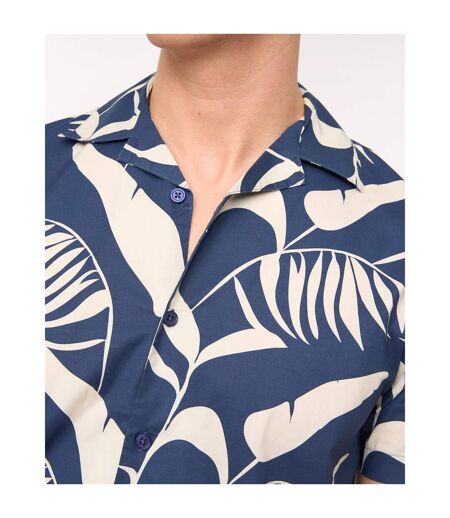 Ensemble T-shirt Et Short Motif/style Feuilles Tropicales Hopkinton Homme Bleu Marine Duck And Cover