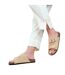 Womens/ladies sunset double strap flat sandals khaki Where´s That From