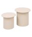 Ensemble de 2 tables à café en bois EINO - Beige-1