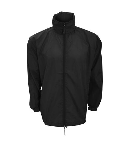 Kariban Mens Casual Windbreaker Jacket (Black)