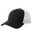 Rapper 5 panel cotton sustainable trucker cap black/white Atlantis-1