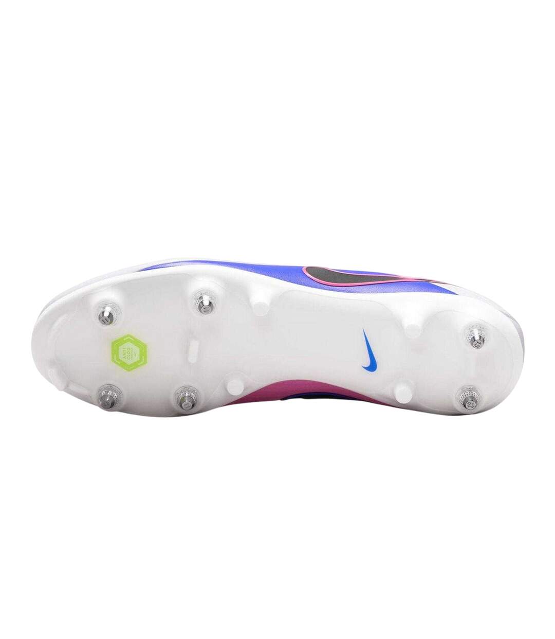 Chaussures De Foot Pour Terrain Souple Tiempo Maestro Academy Homme Bleu Blanc Rose Nike-4