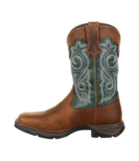 Bottes De Cowboy Lady Rebel Pro Femme Marron Vert Durango