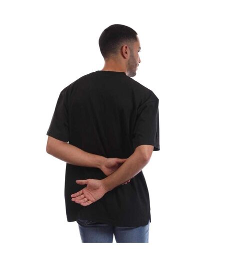 Mens Beam Embossed Logo T-shirt Black Avirex