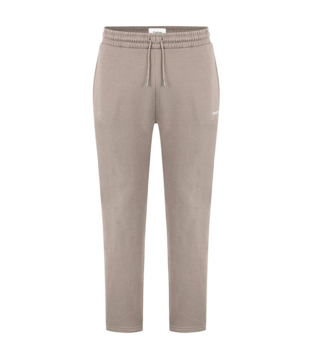 Mens Fleece Joggers Light Beige Firetrap-1