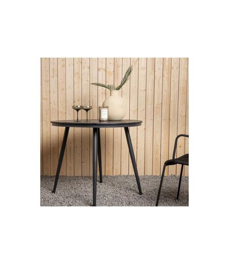 Table de Jardin Ronde Break 90cm Noir