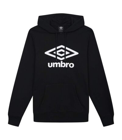 Mens logo hoodie black Umbro