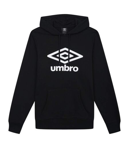 Mens logo hoodie black Umbro