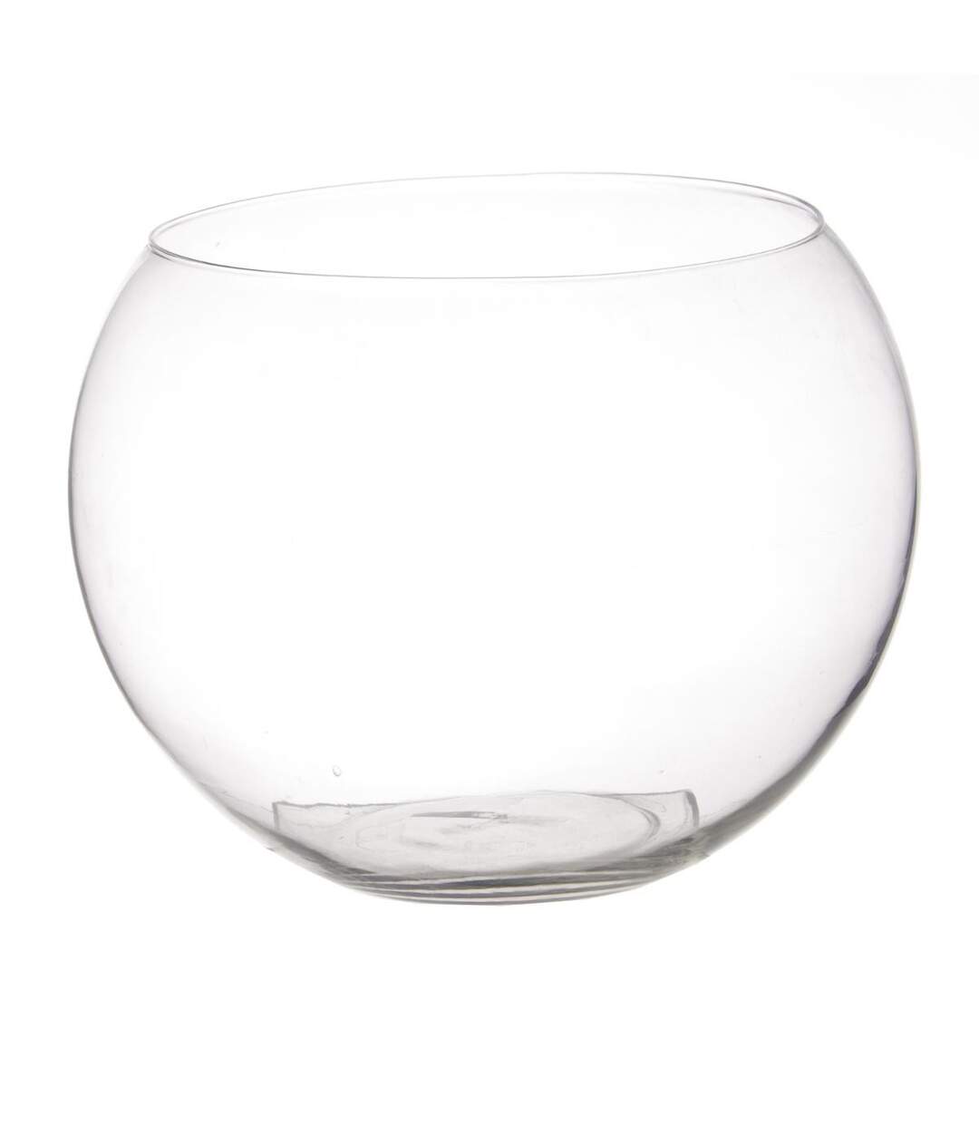 Vase en Verre Boule 25cm Transparent-1