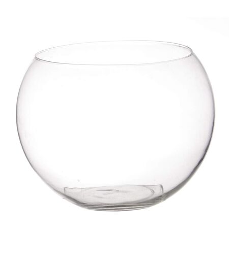 Vase en Verre Boule 25cm Transparent