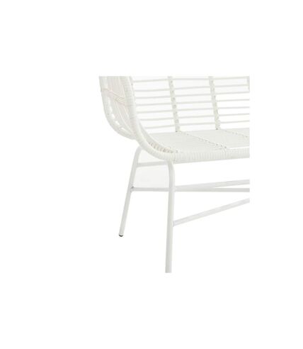 Banc de Jardin Design Celeste 128cm Blanc