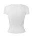 Womens/ladies T-ele Cropped Fitted T-shirt White Diesel-2