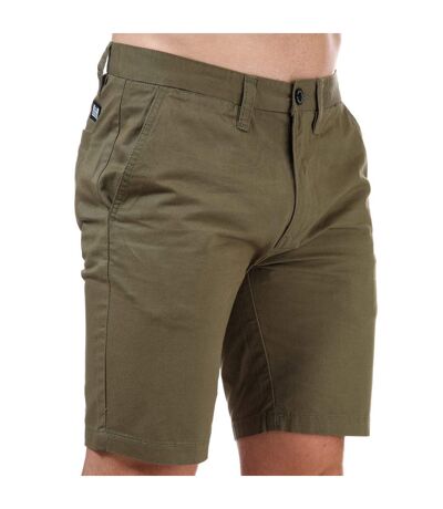 Mens Dillenger Cotton Twill Shorts Khaki Weekend Offender
