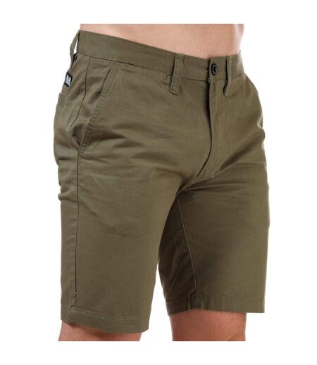 Mens Dillenger Cotton Twill Shorts Khaki Weekend Offender