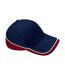 Casquette teamwear competition bleu marine / bleu roi vif / blanc Beechfield-2