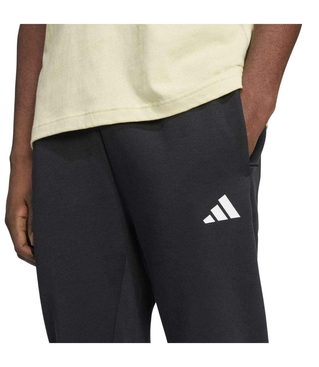 Mens 3s 3 Stripes Joggers Black Adidas-4