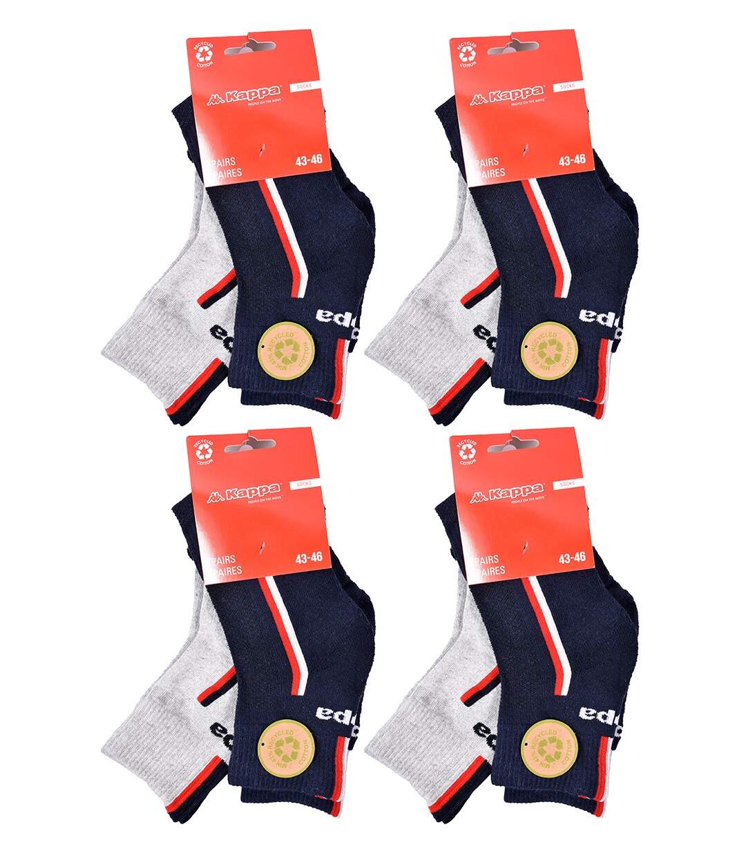 Chaussettes Homme KAPPA 8 paires PREMIUM QUARTER 2787ASS-5