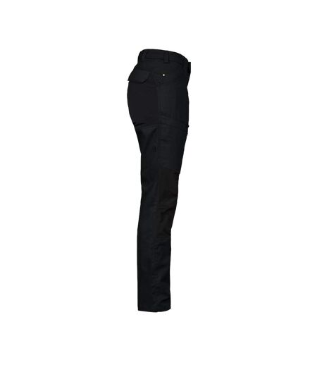 Womens/ladies Stretch Cargo Trousers Black Projob