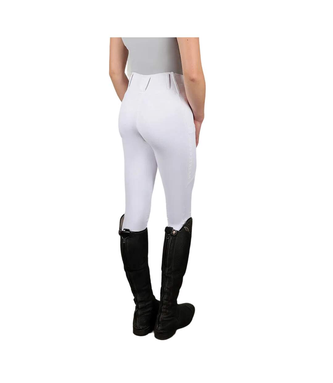 Collant d'équitation oxnam competition femme blanc Coldstream