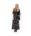 Womens/ladies Archive Midi Dress Multicoloured Biba-4