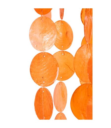 Suspension Déco en Capiz Betsy 250cm Orange
