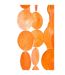 Suspension Déco en Capiz Betsy 250cm Orange-2
