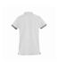 Clique Mens Newton Stripe Detail Polo Shirt (White)