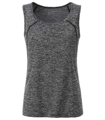 Débardeur running respirant - Femme - JN493 - noir mélange