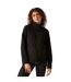 Womens/ladies Micro Full Zip Fleece Jacket Black Regatta-2