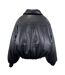 Womens/ladies Plain Ribbed Cuff Bomber Jacket Black Kangol-2