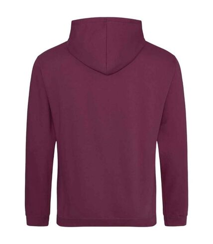 Sweat à capuche college adulte bordeaux fumé Awdis Awdis