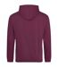 Sweat à capuche college adulte bordeaux fumé Awdis Awdis