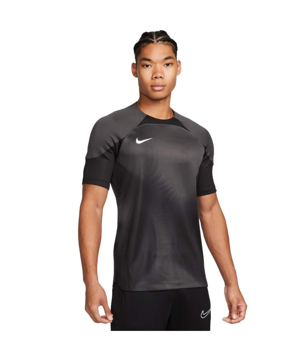 Maillot De Gardien De But Manches Courtes Gardien Homme Gris Nike-1