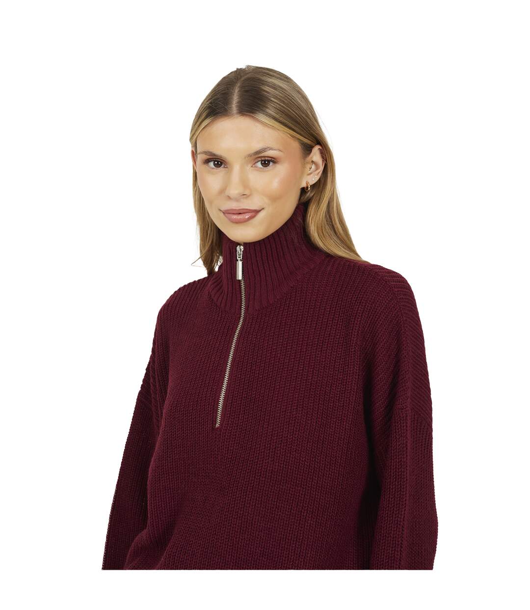 Pull Femme Bordeaux Brave Soul-4