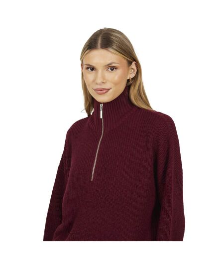 Pull Femme Bordeaux Brave Soul