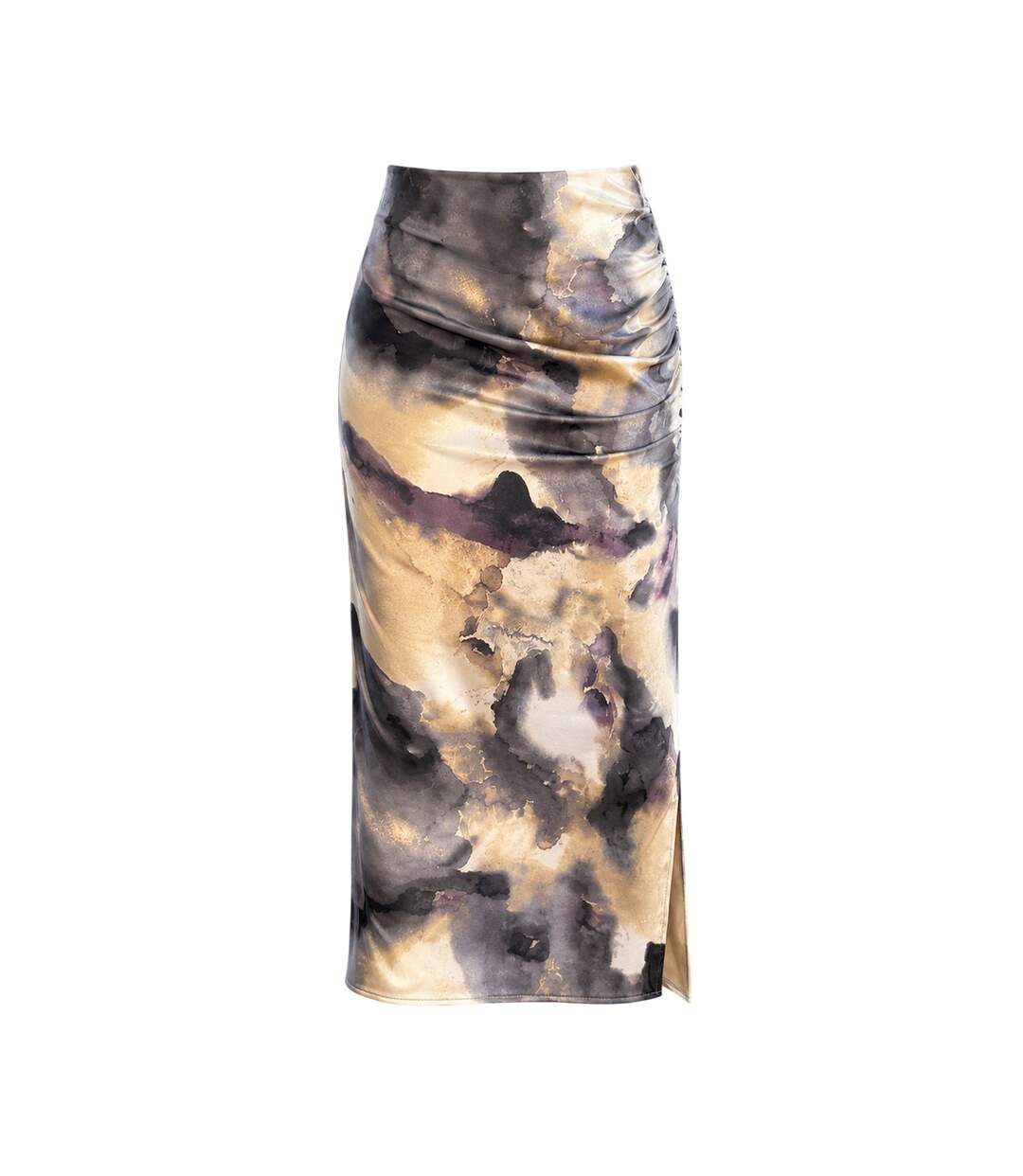 Womens/ladies Marble Midi Skirt Marble AX Paris-1