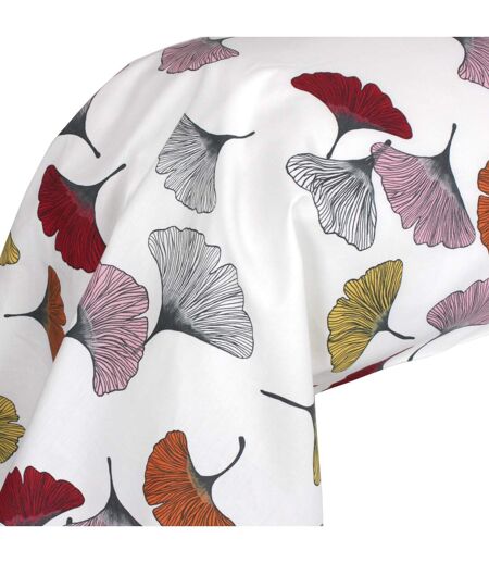 Taie de traversin percale pur coton GINKGO