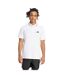 Polo Motif/style 3 Rayures Homme Blanc Noir Adidas-1