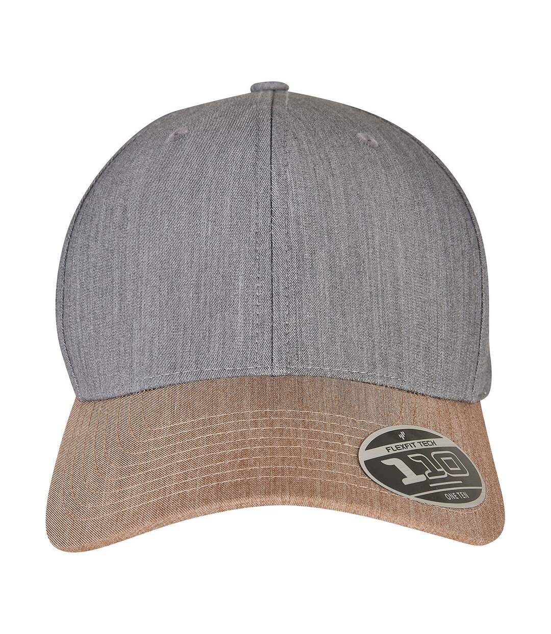 Casquette de baseball adulte gris / kaki Flexfit-1