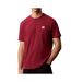 T-Shirt rouge homme calvin klein jeans badge l4g-1