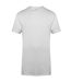 SF Men Mens Dipped Hem Longline T-Shirt (White)