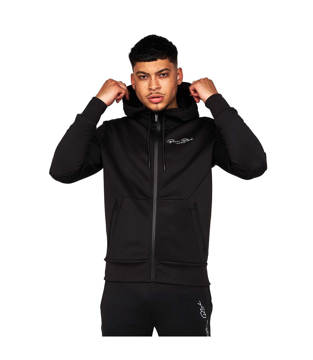 Mens Agosto Tracksuit Black Born Rich-4