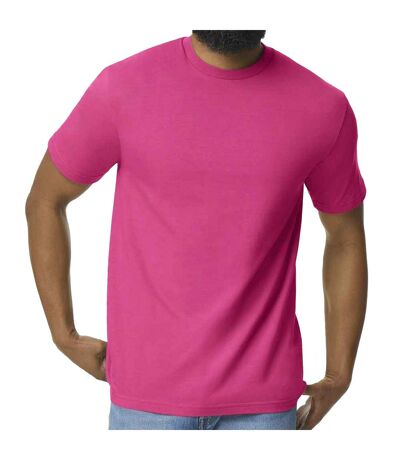 Mens Midweight Soft Touch T-shirt Heliconia Gildan