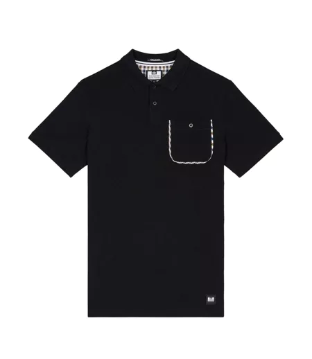 Polo Style À Carreaux Spence Homme Noir Weekend Offender