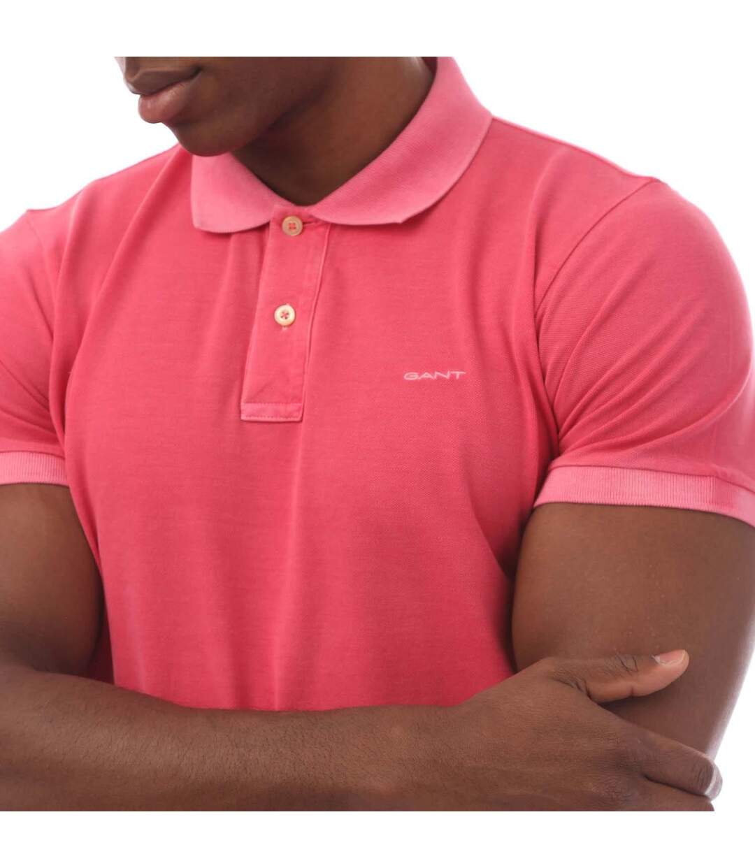 Polo Sunfaded Rugger Homme Rose Gant-3