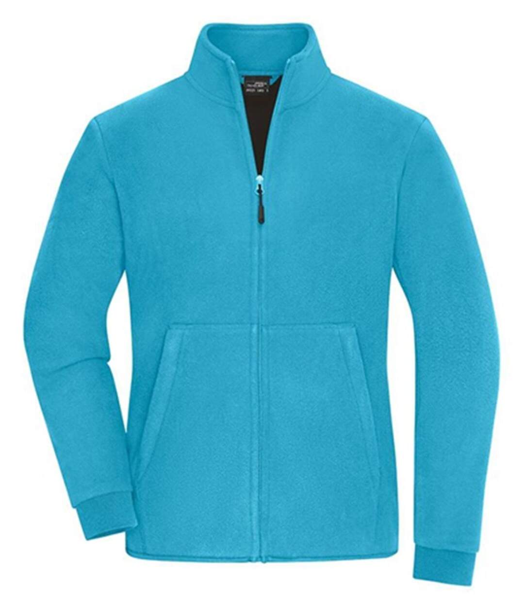 Veste polaire zippée - Femme - JN1321 - bleu turquoise et gris foncé-2