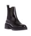 Womens/ladies Iggie Patent Faux Leather Chelsea Boots Black Rocket Dog-1