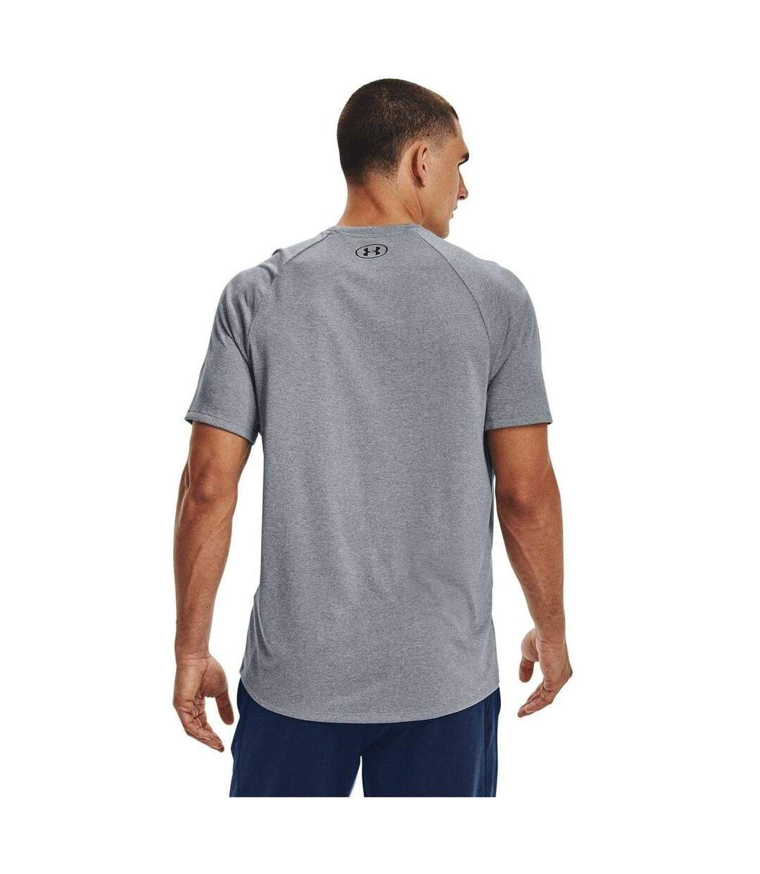 T-shirt Tech 2.0 Homme Gris Clair Chiné Under Armour-3